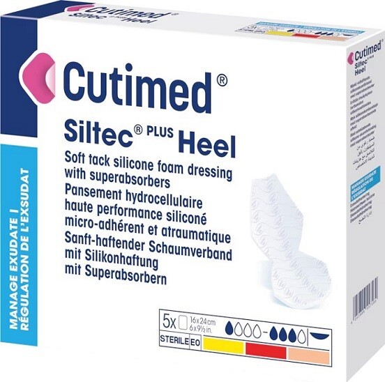 Cutimed Siltec Heel Plus 16 x 24 cm 5 ks