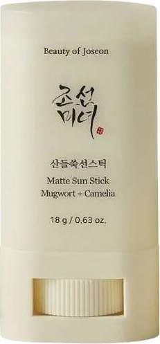 Beauty Of Joseon Matte Sun Stick Mugwort + Camelia opalovací krém v tyčince SPF50+ 18 g