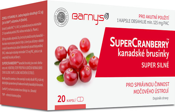 Barnys SuperCranberry kanadské brusinky cps.20